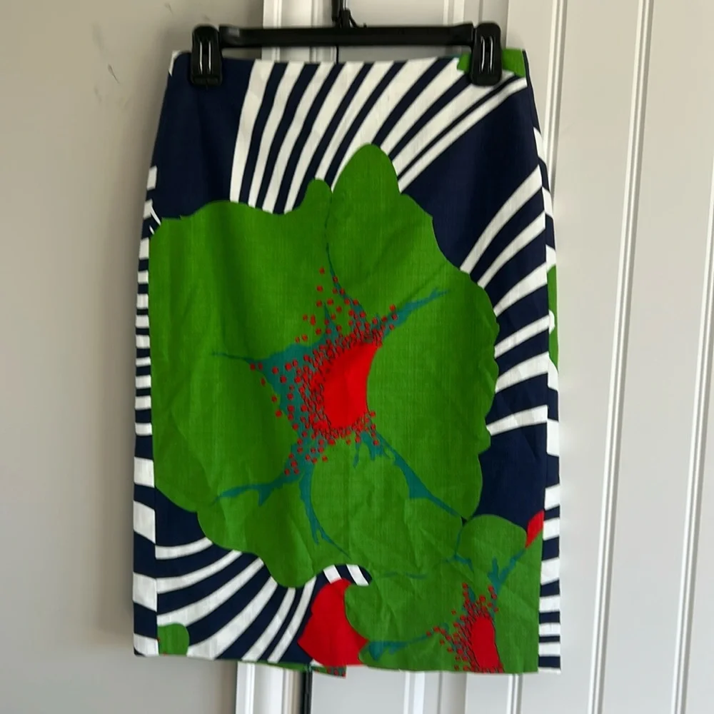 J.Crew Tropical Print skirt Size 0 - Picture 1 of 2